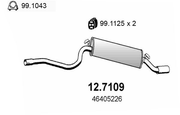 Endschalldämpfer Asso 12.7109 von Asso