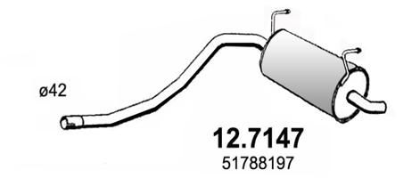 Endschalldämpfer Asso 12.7147 von Asso