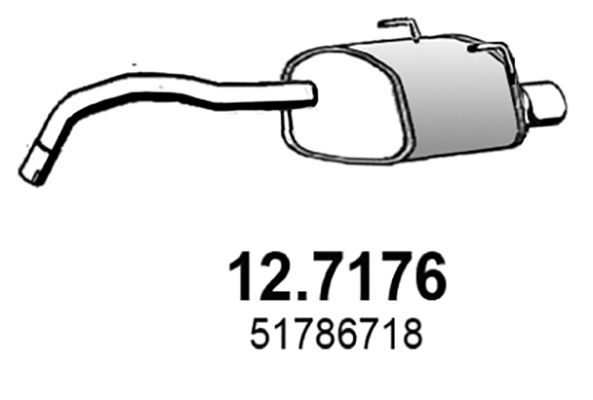 Endschalldämpfer Asso 12.7176 von Asso