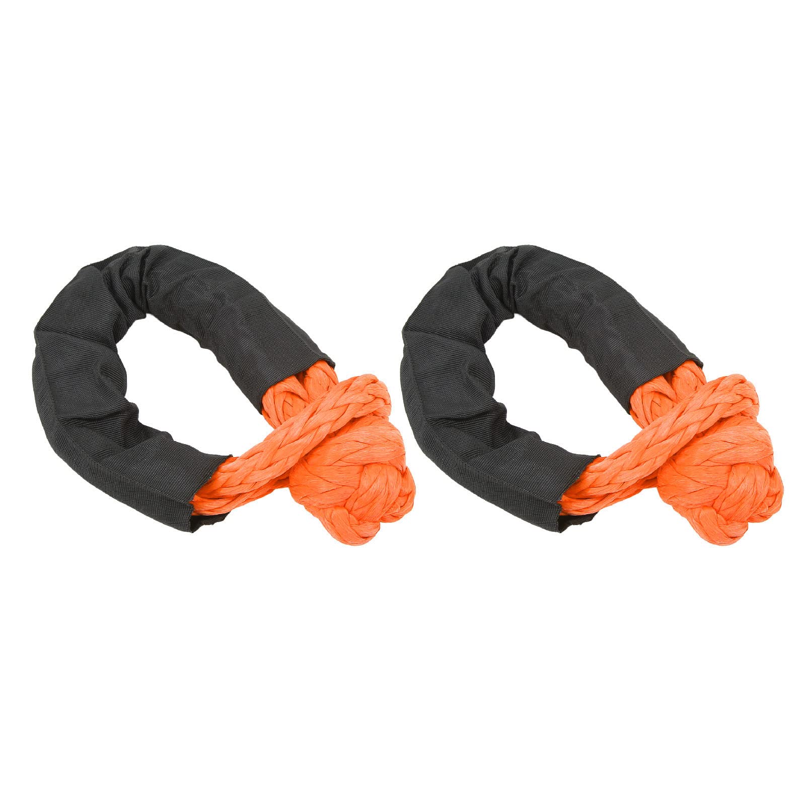 Seilschäkel, tragbarer weicher Schäkel, reißfest für SUV für LKW(Orange) von Astibym