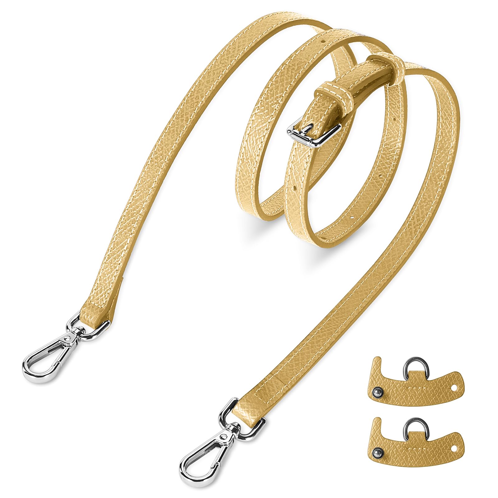 Astonatick Schultergurt für Longchamp Tasche Damen, Schulterriemen aus Leder für Minitaschen, No-Punch & Verstellbare, Umhängegurt mit 2 Stück Schultergurtadapter für Lepliage, Weizengelb Astonatick Schultergurt für Longchamp Tasche Damen, Schulterriemen aus Leder für Minitaschen, No-Punch & Verstellbare, Umhängegurt mit 2 Stück Schultergurtadapter für Lepliage, Weizengelb von Astonatick