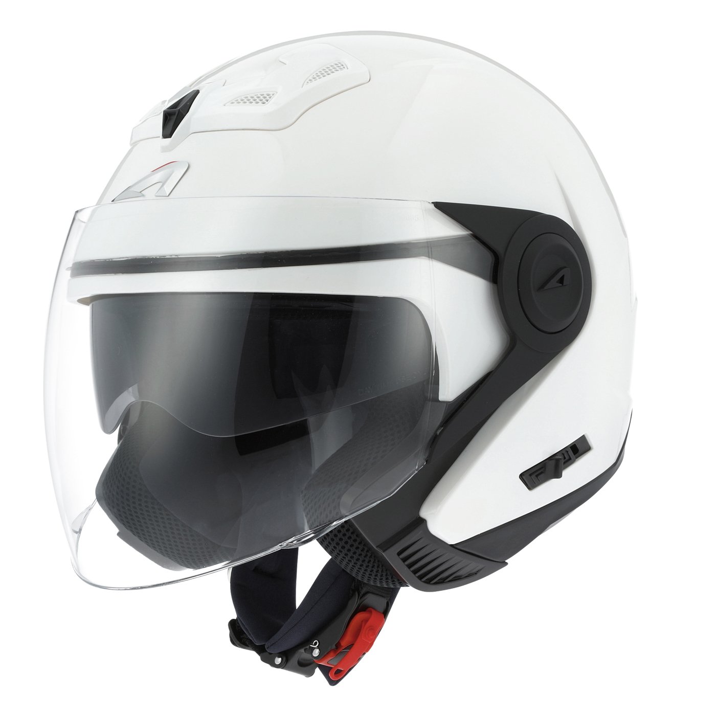 Astone Helmets - Casque jet DJ8 monocolor - Casque jet look rétro - Casque idéal en zone urbaine - Coque en polycarbonate -Gloss white M von Astone Helmets
