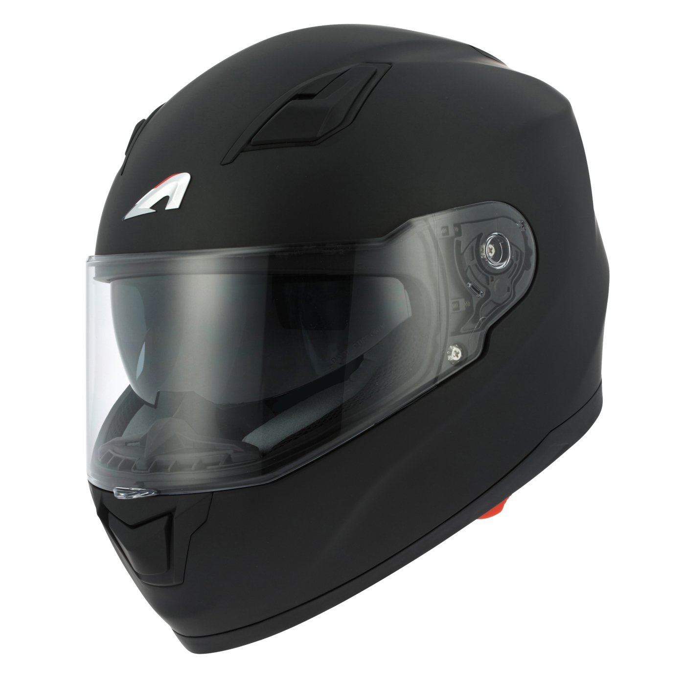 Astone Helmets - Casque de moto GT900 Monocolor - Casque intégral large vision - Casque de moto intégral homologué - Casque de moto mixte en polycarbonate - Matt black S von Astone Helmets