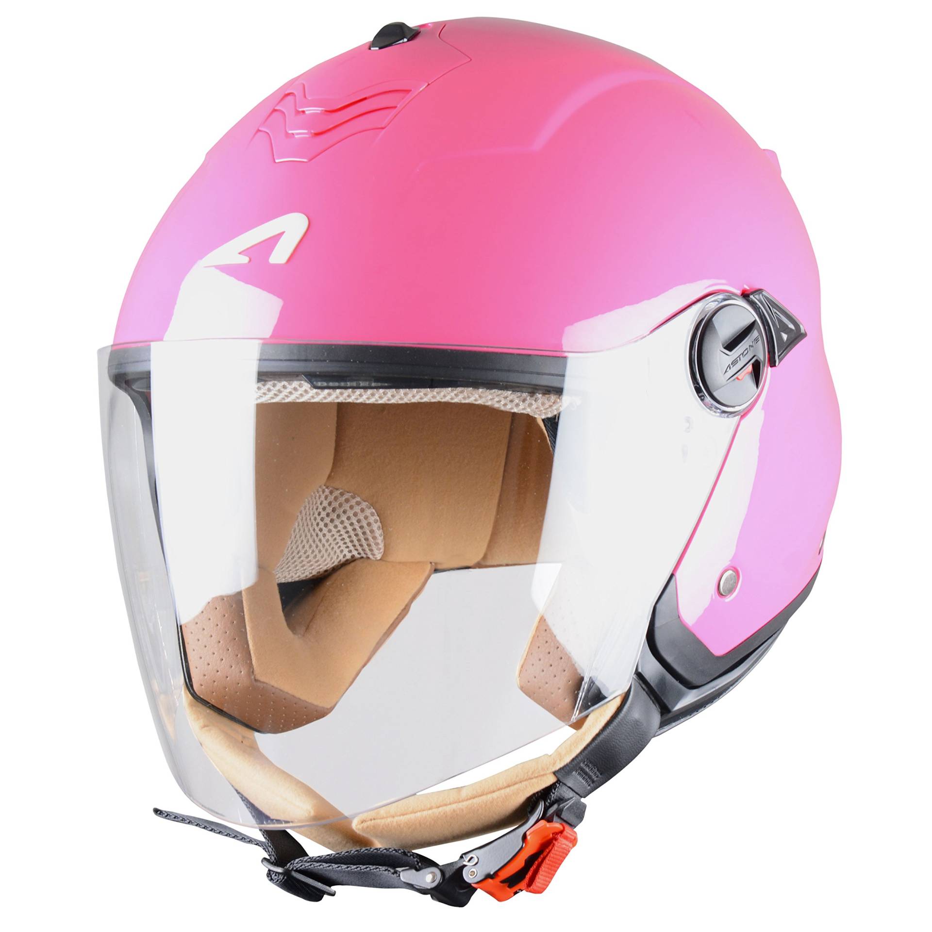Astone Helmets Jethelm Mini Jet, Lipstick Pink, XL von Astone Helmets