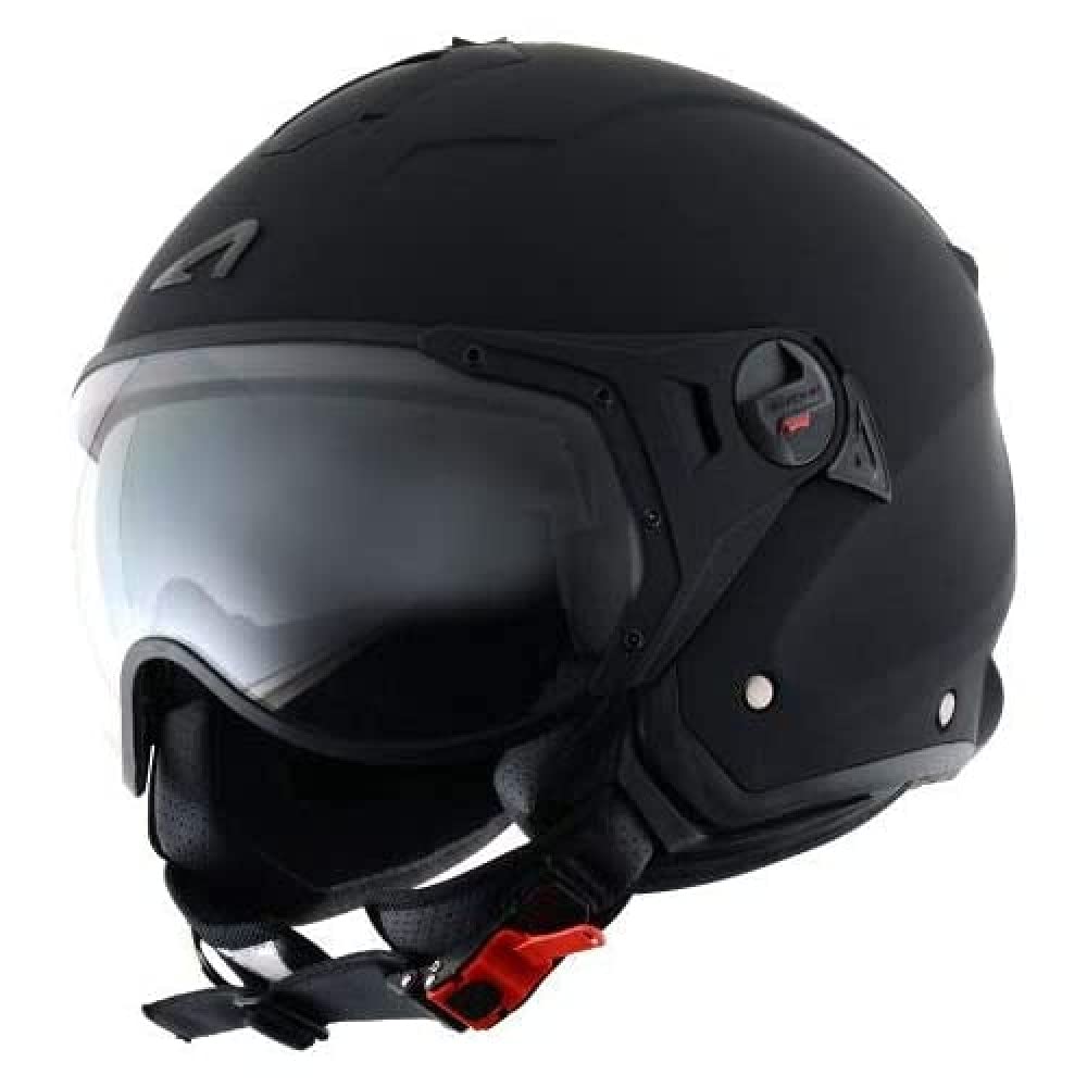 Astone Helmets - MINIJET S SPORT monocolor - Casque jet compact - Casque de moto look sport - Casque de scooter mixte - Casque en polycarbonate - Matt black M von Astone Helmets