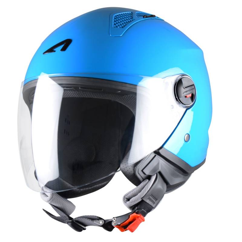 Astone Helmets Mini Jethelm, Curacao Blau, S von Astone Helmets
