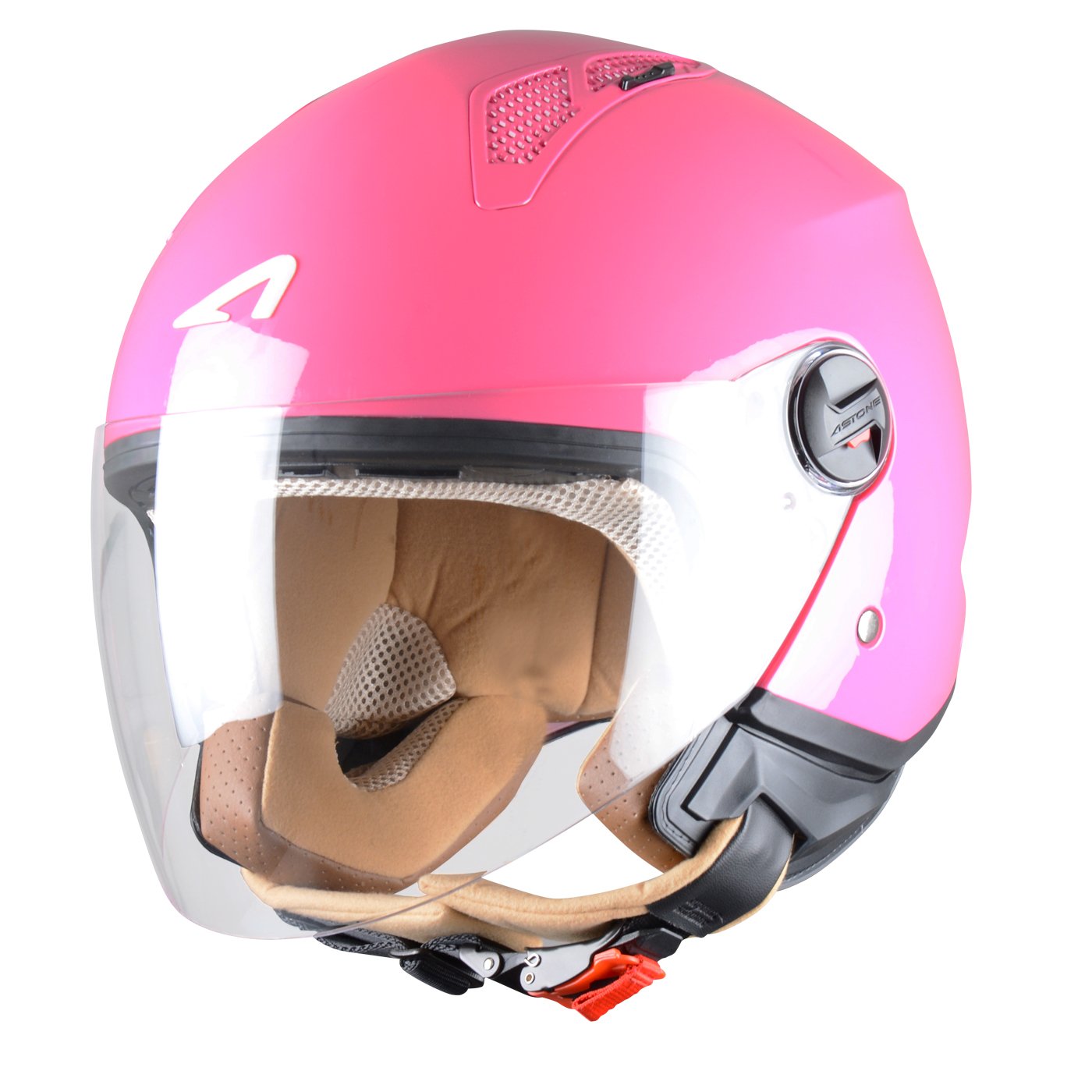 Astone Helmets Mini Jethelm, Lipstick Pink, XL von Astone Helmets