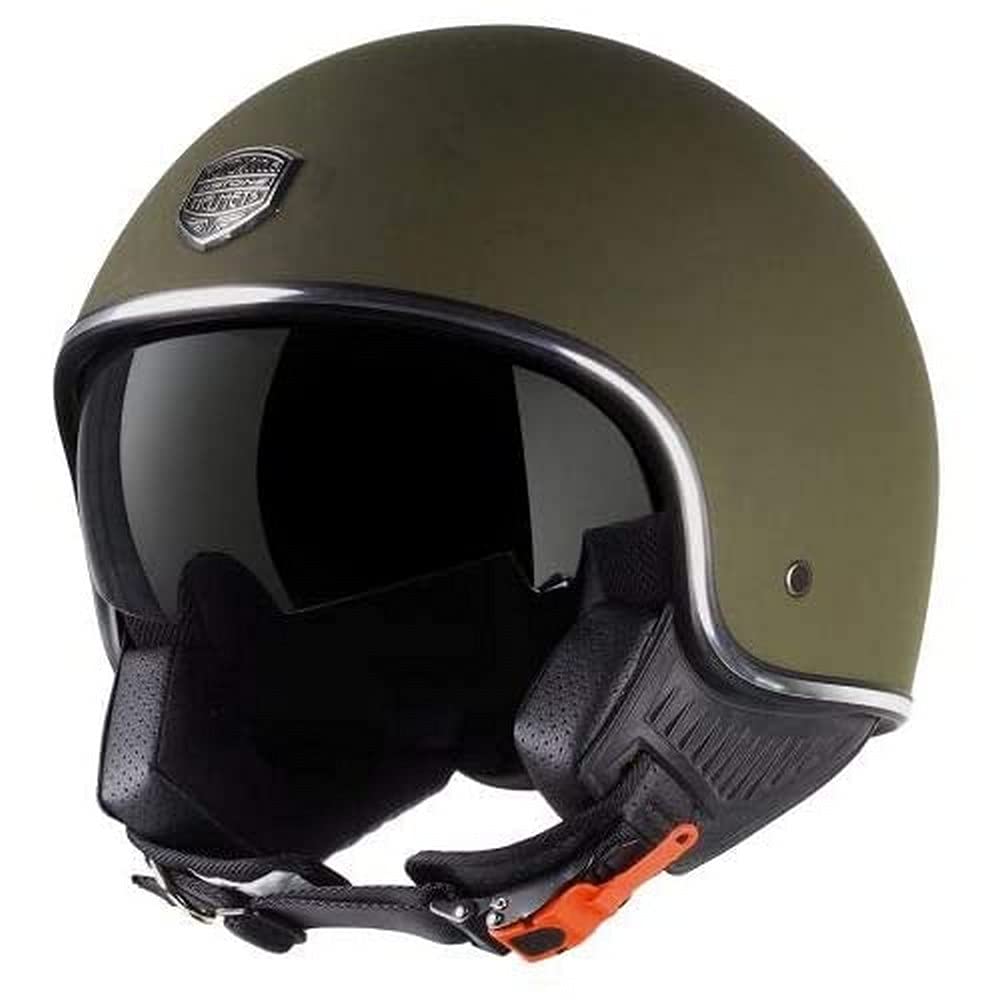 ASTONE HELMETS - Minijet 66 - Casque jet vintage - Casque style rétro US - Casque de moto en polycarbonate - matt army M von ASTONE HELMETS