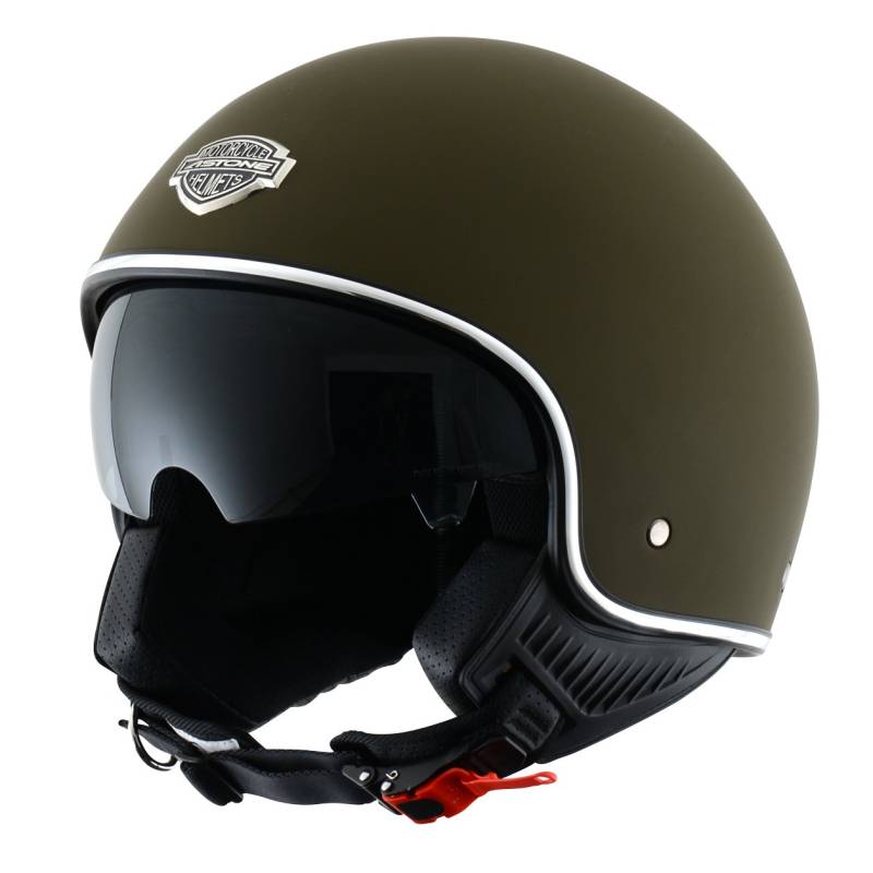 Astone Helmets - Minijet 66 - Casque jet vintage - Casque style rétro US - Casque de moto en polycarbonate - matt army M von Astone Helmets