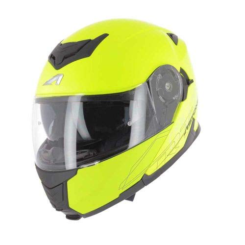 Astone Helmets - RT1200 Monocolor - Modularer Motorradhelm - vielseitiger Motorradhelm - zugelassener Motorradhelm - Polycarbonatschale - Neon Yellow XS von Astone Helmets