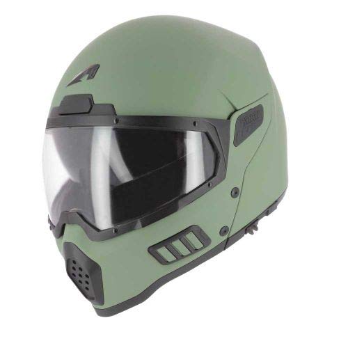 Astone Helmets - Spectrum - Casque de Moto intégral - Casque intégral homologué - Casque de Moto en Fibre de verre - Matt Army M von Astone Helmets