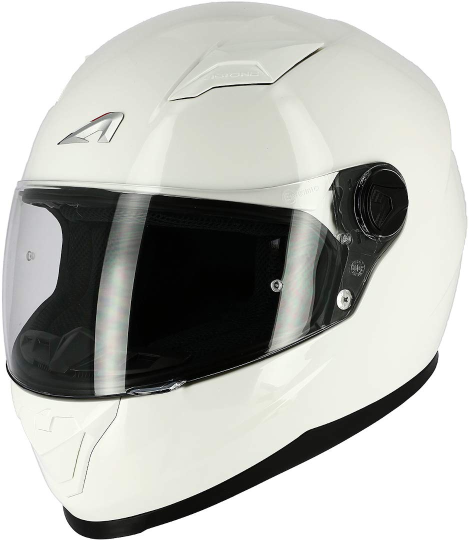 Astone Helmets - Casque intégral GT2 Monocolor - Casque idéal milieu urbain - Casque intégral en polycarbonate - Gloss white M von Astone Helmets