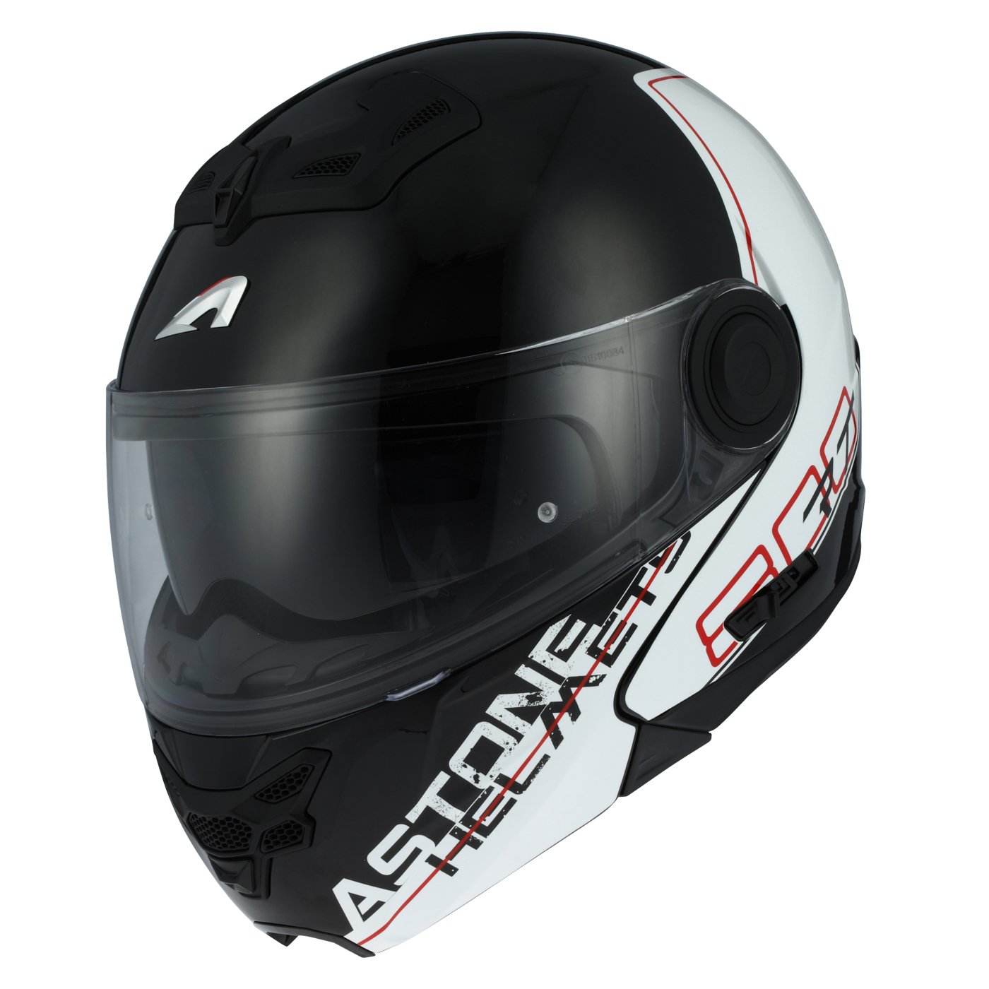 Astone Helmets rt800-line-rwm Helm Moto RT 800 linetek, rot/weiß, Größe M von Astone Helmets