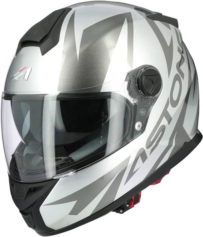 Astone, Integralhelm, GT800 EVO Skyline mat schwarz grau, M von Astone Helmets