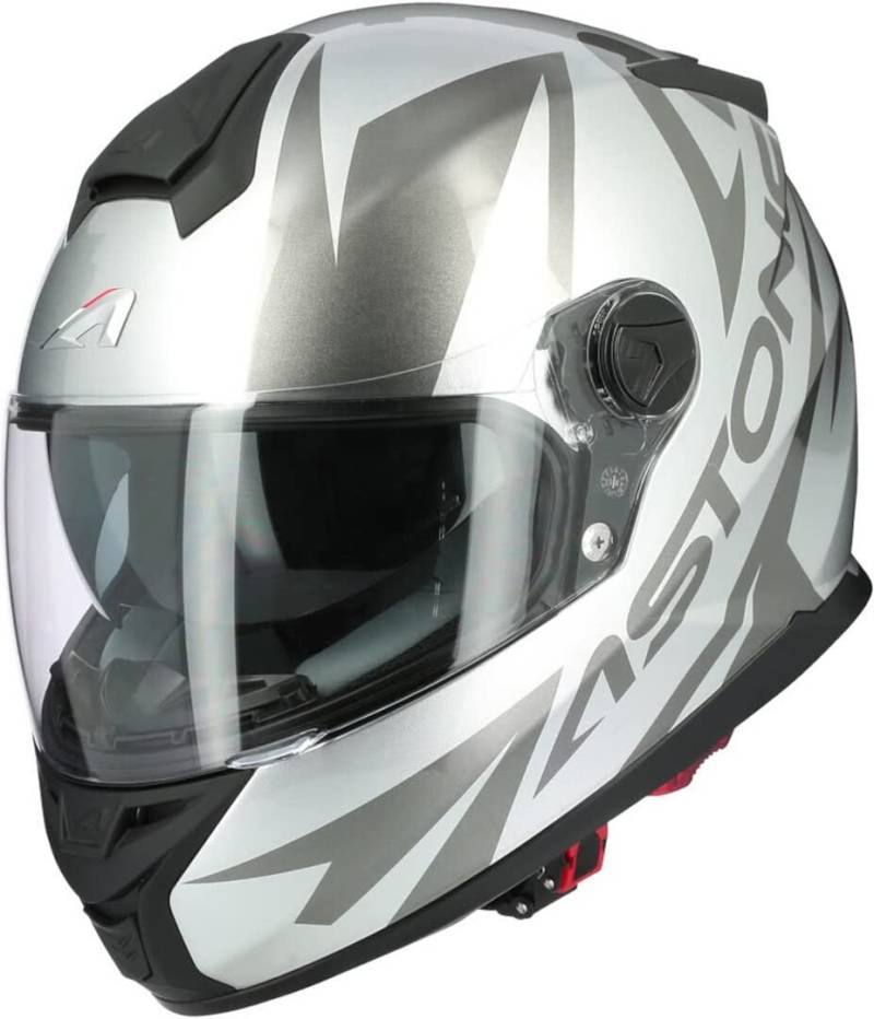 ASTONE, Integralhelm, GT800 EVO Skyline mat schwarz grau, XL von Astone Helmets