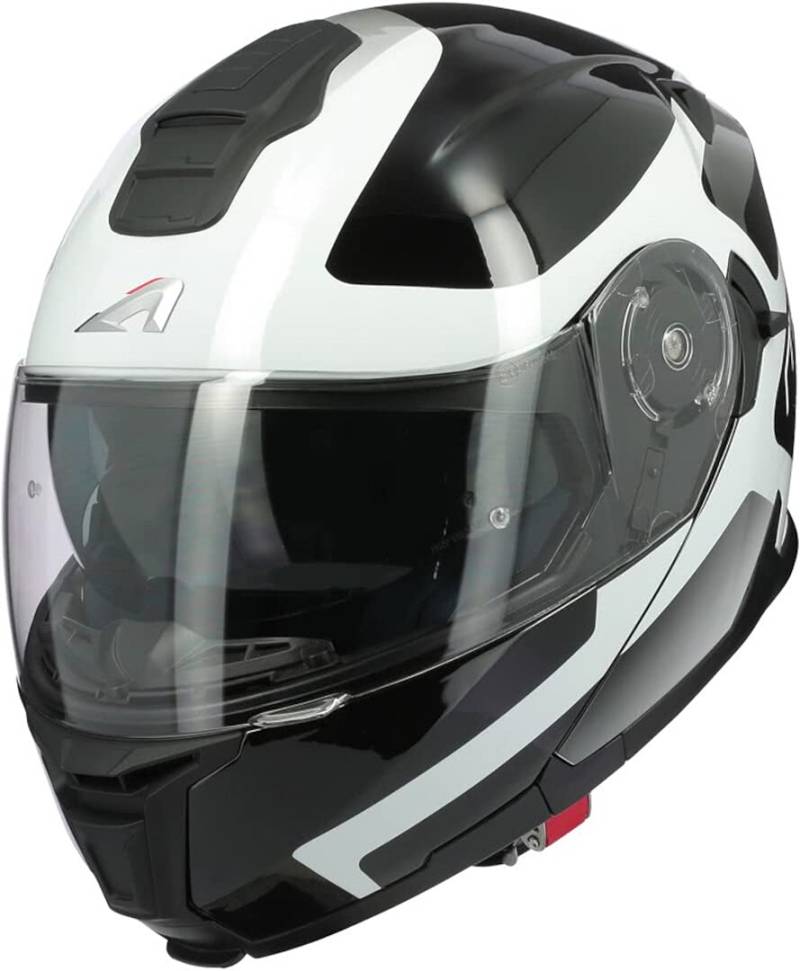 ASTONE, modularhelm, RT1200 EVO Astar weiss schwarz, S von Astone Helmets