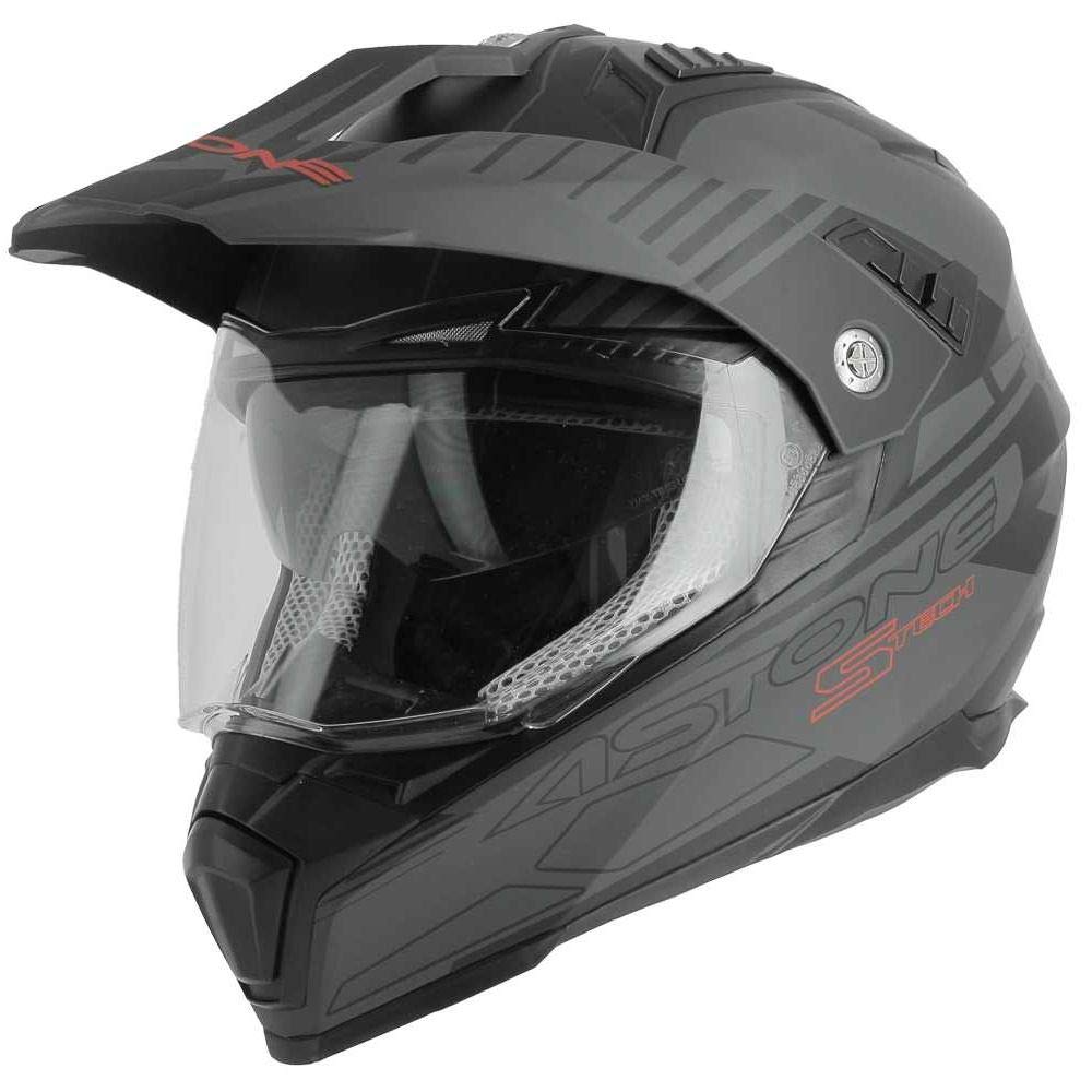 ASTONE Crossmax S-tech Helm matt schwarz Größe L von Astone