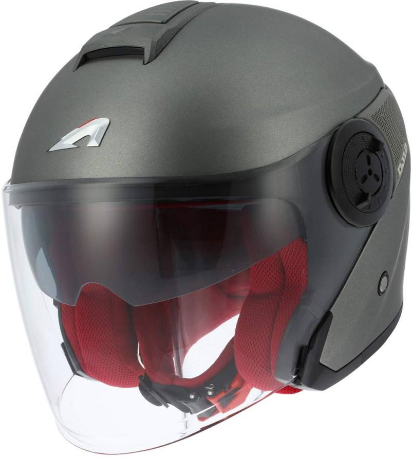 Astone DJ10-2 Jethelm matt Titanium Größe L von Astone Helmets