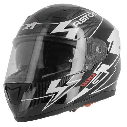 Astone Helmets - Casque de Moto GT900 Arrow - Casque intégral Large Vision - Casque de Moto intégral homologué - Casque de Moto Mixte en Polycarbonate - White XS von Astone Helmets