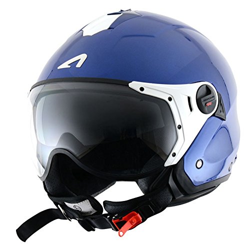 Astrone Jethelm, sportlich, Metallic, Größe S, Blau von Astone Helmets