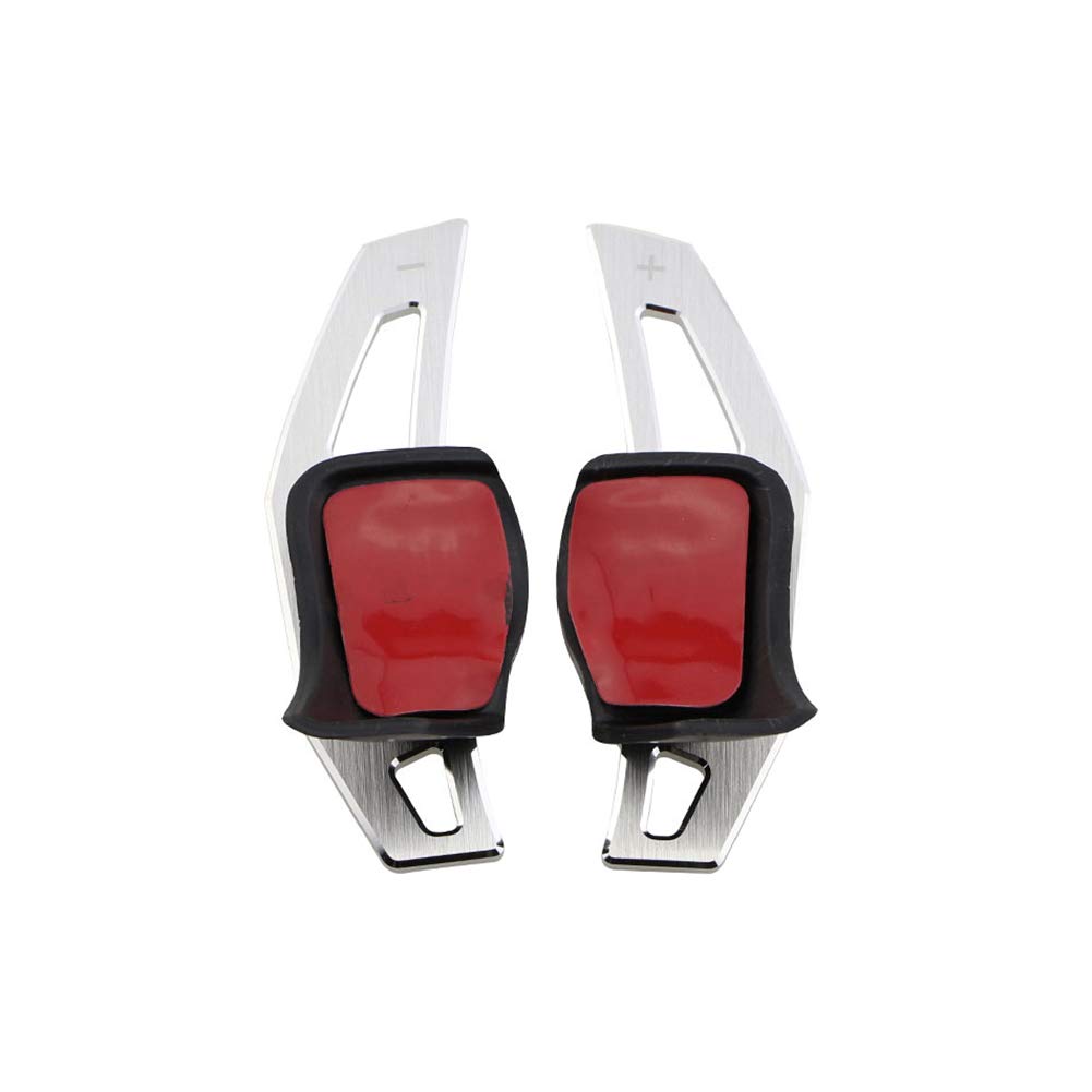 1Paar Autos Lenkradschaltpaddel, Lenkradpaddel Aluminiumlegierung Schaltwippen Verlängerung Extension Shift Paddle Kompatibel mit Tiguan Golf 5 6 MK6 Jetta GTI R20 R36 CC Scirocco EOS,Silber 1Paar Autos Lenkradschaltpaddel, Lenkradpaddel Aluminiumlegierung Schaltwippen Verlängerung Extension Shift Paddle Kompatibel mit Tiguan Golf 5 6 MK6 Jetta GTI R20 R36 CC Scirocco EOS,Silber von Asudaro