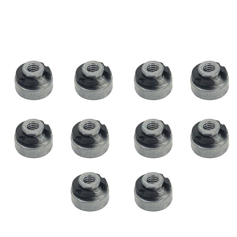 2/5/10 Stück Motorrad Sitz Mutter,Asudaro Motorrad Sitz Befestigung Schrauben Muttern Set Sitzbank Schraube Mit C-Clips Unterlegscheibe Für 1996-2017 Sportster Roadking Fatbob 1/4-20 Gewindemodelle von Asudaro