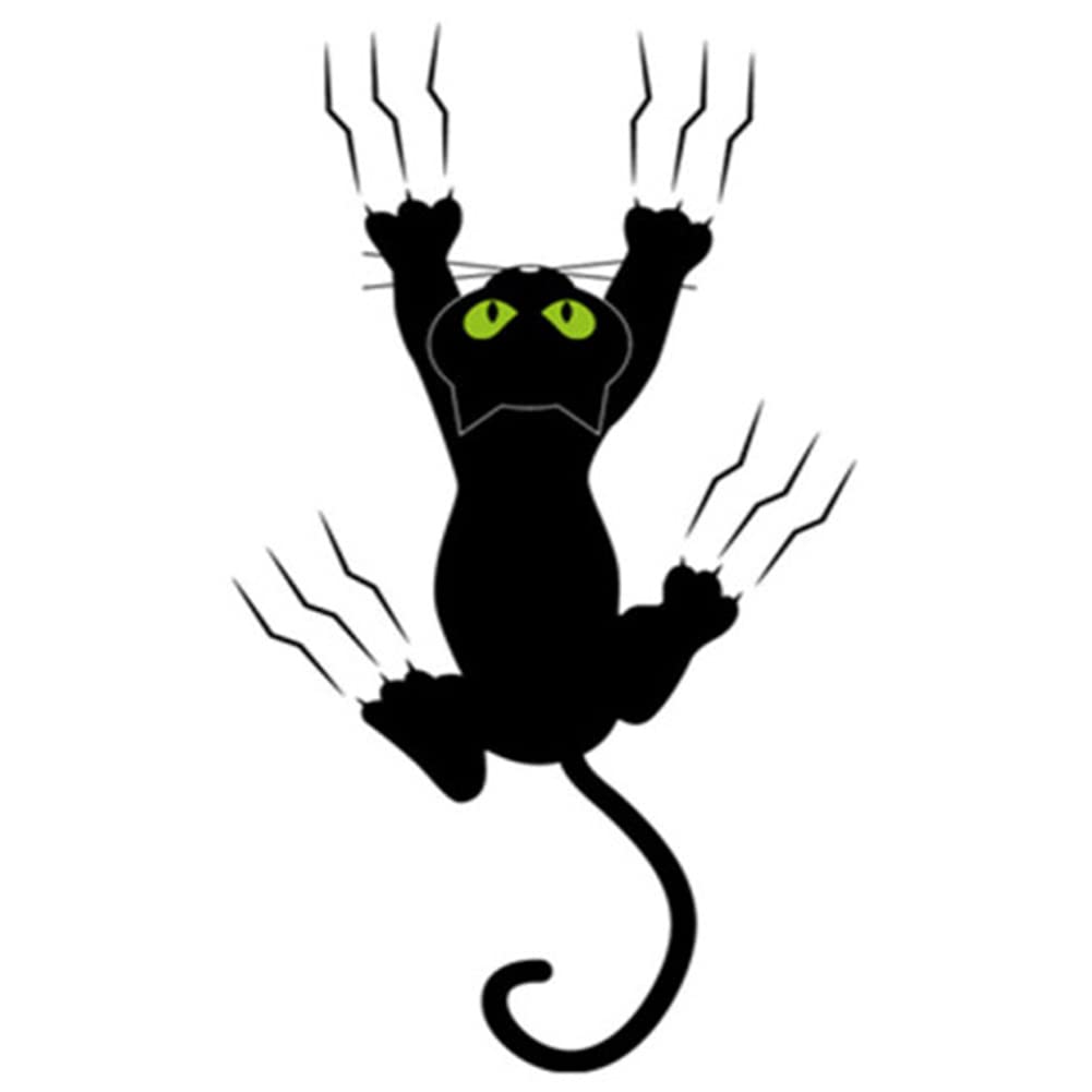 Asudaro 3D Katze Autoaufkleber, 3D Lustige Tier Auto Aufkleber Kreativer lustiger Kratz Auto Aufkleber Auto Motorhaube Aufkleber Vinyl Körper Aufkleber für Motorräder, Computer, LKW von Asudaro