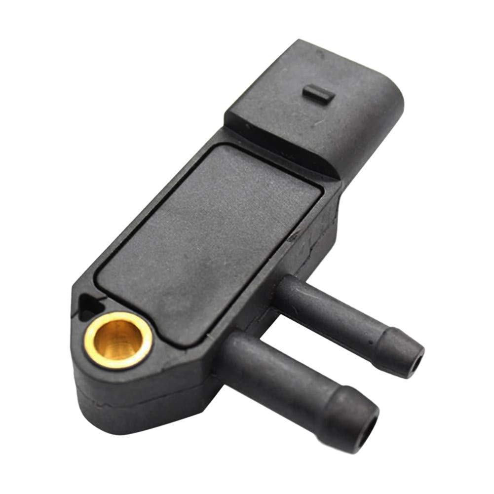 Abgasdruck Sensor, DPF-Ansaugdrucksensor 059906051A, 0281006005, 07Z906051B Auto-Ansaugluftdrucksensor Kompatibel mit A4 A5 A6 A7 A8 Q5 Q7,Schwarz von Asudaro