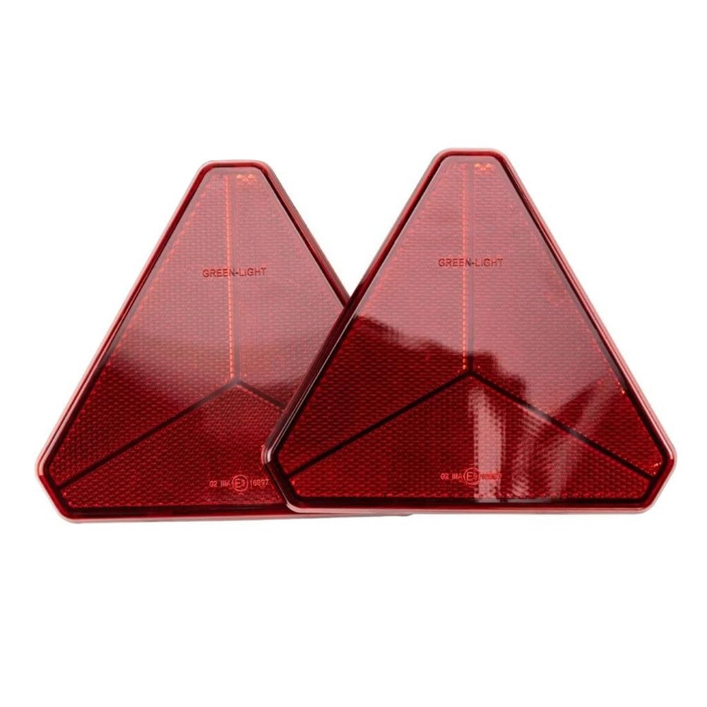Asudaro 2 StÜck Dreieckiger Reflektor E9, Langsam Fahrendes Fahrzeugschild Notfall Warndreieck Am Straßenrand Roter Dreieck Reflektor Aufkleber Für Fahrzeuge, Traktoren, Lkws Rot Asudaro 2 StÜck Dreieckiger Reflektor E9, Langsam Fahrendes Fahrzeugschild Notfall Warndreieck Am Straßenrand Roter Dreieck Reflektor Aufkleber Für Fahrzeuge, Traktoren, Lkws Rot von Asudaro