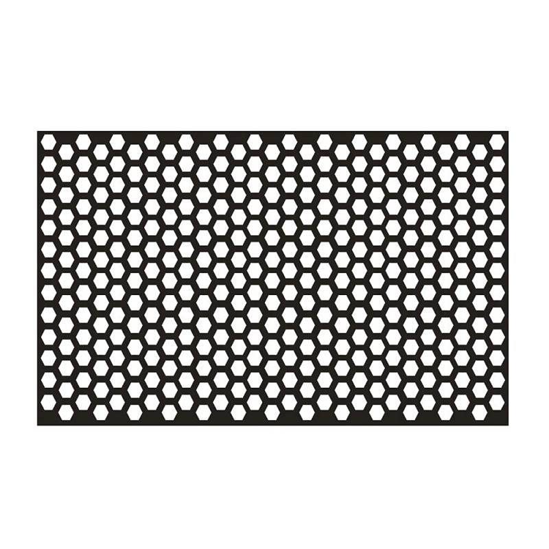 Asudaro Auto Scheinwerfer Folie Universal Auto Rücklicht Lampen- Aufkleber 48cm×30cm Bienenwaben Aufkleber Aufkleber Wasserdicht Nebelscheinwerfer Rückleuchten Blinker,Schwarz von Asudaro