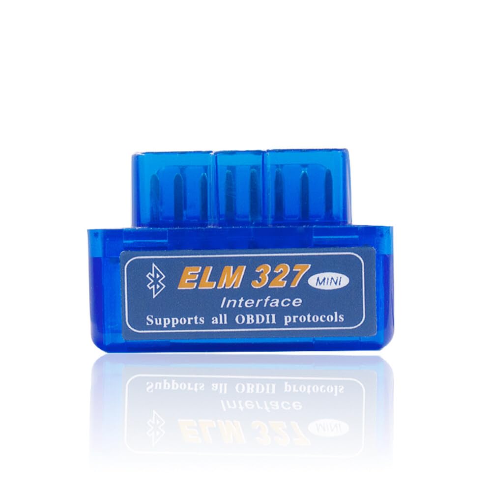 Mini Bluetooth Obd2 Scanner,Asudaro Obdator Elm327 Kfz-OBD-Obdii-Codeleser 16 Pin Schnittstelle Auto Check Engine Licht Diagnose Scan Tool Kompatibel Für Ios Android Auto Detector Blau von Asudaro