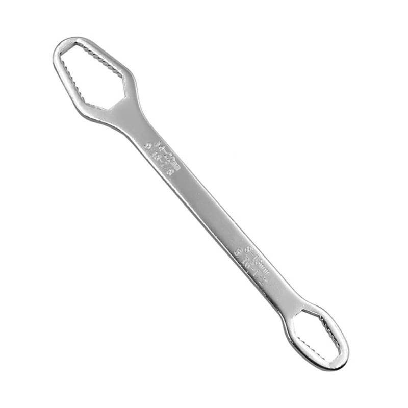 Asudaro Multifunktionaler Doppelkopfschlüssel Maulschlüssel 8‑22 mm Doppelkopf-Ratschenschlüssel Einstellbarer Selbstspannender Ringschlüssel für Reparaturen zu Hause/Auto/Fahrrad/Motorrad von Asudaro