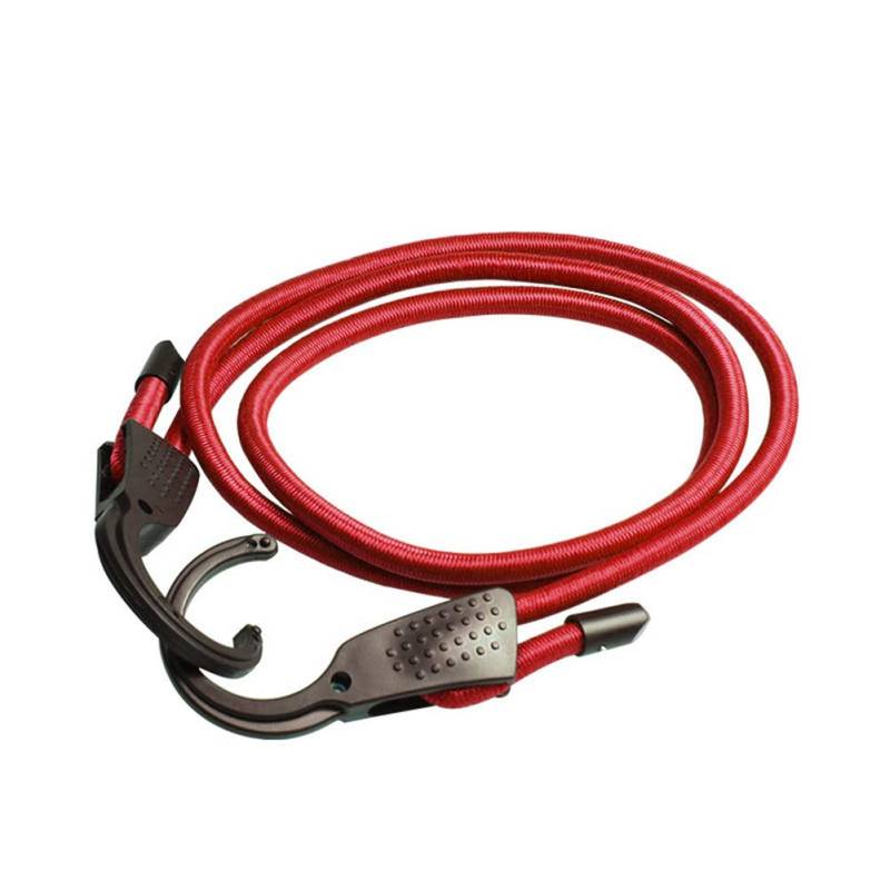 Auto Gepäckseil,Verstellbares Elastisches Lanyard Spanngurt Gepäckspanner für Auto Gepäck Seile Gummi Bungee Schnüre mit Haken für Auto Camper Camping Trunks 1.5M / 3M,Rot von Asudaro