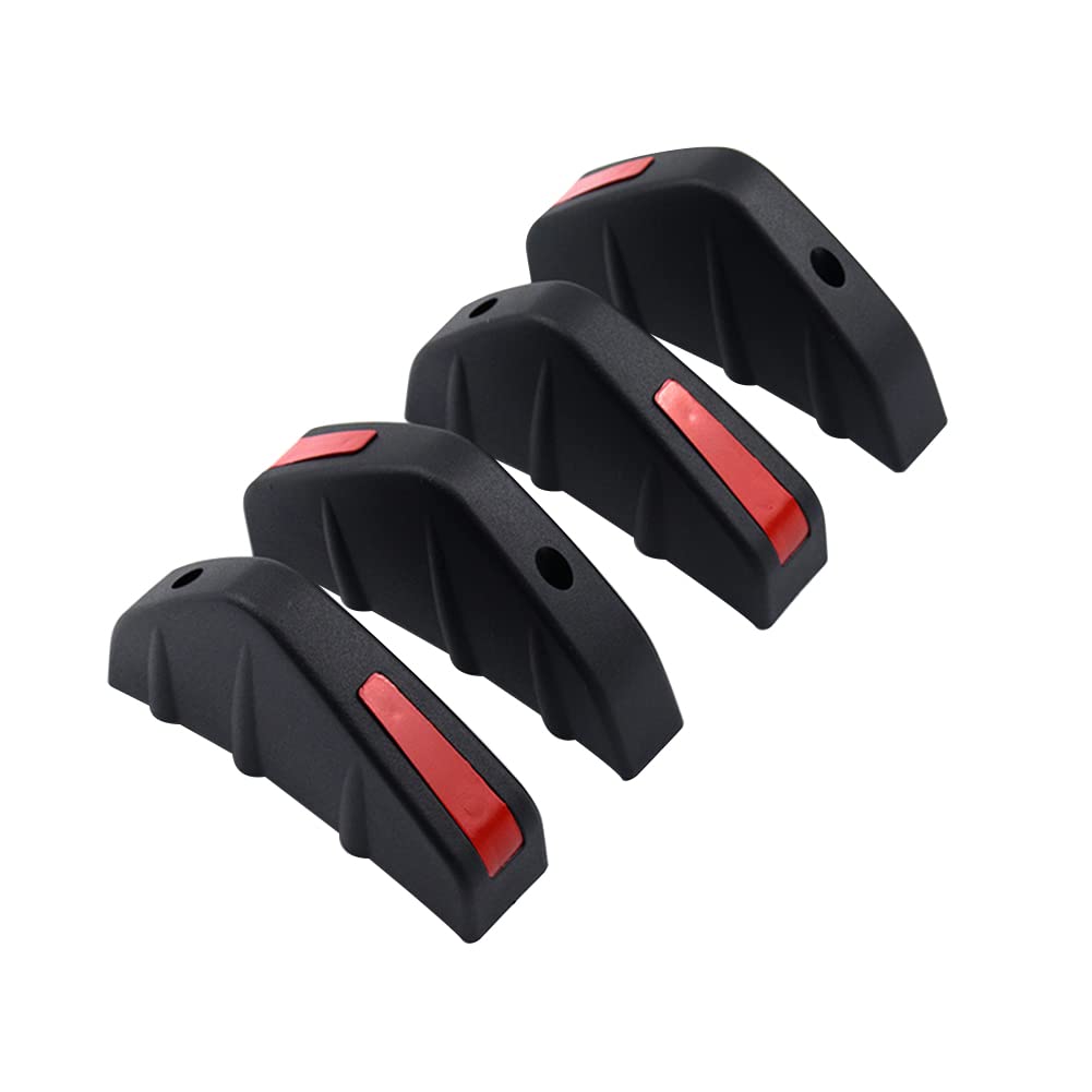 Auto Heckstoßstange Spoiler Diffusor, Asudaro 4 Stück Haifischflossen-Schutz Abdeckung, Anti-Crash Heckstoßstange Diffusor Fin Spoiler Lip Wing Splitter Chassis Dekoration,rot Auto Heckstoßstange Spoiler Diffusor, Asudaro 4 Stück Haifischflossen-Schutz Abdeckung, Anti-Crash Heckstoßstange Diffusor Fin Spoiler Lip Wing Splitter Chassis Dekoration,rot von Asudaro