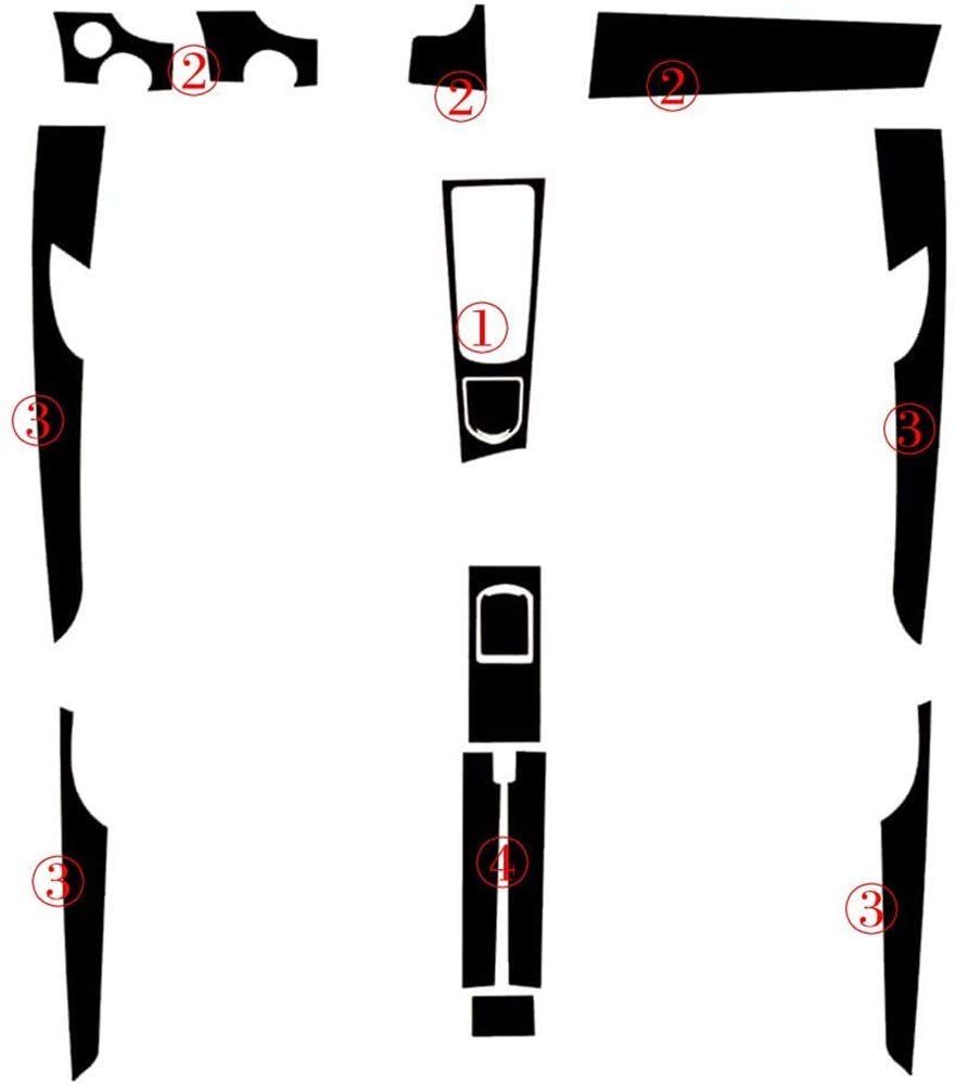 Auto Innenaufkleber, Asudaro 1Satz von 5D / 3D Kohlefaser Auto Mittelkonsole Schaltpaneel Dekoration Abdeckung Trim Verzierung Wasserdichter Auto Shutz Aufkleber kompatibel mit Panamera 2010-2016 Auto Innenaufkleber, Asudaro 1Satz von 5D / 3D Kohlefaser Auto Mittelkonsole Schaltpaneel Dekoration Abdeckung Trim Verzierung Wasserdichter Auto Shutz Aufkleber kompatibel mit Panamera 2010-2016 von Asudaro
