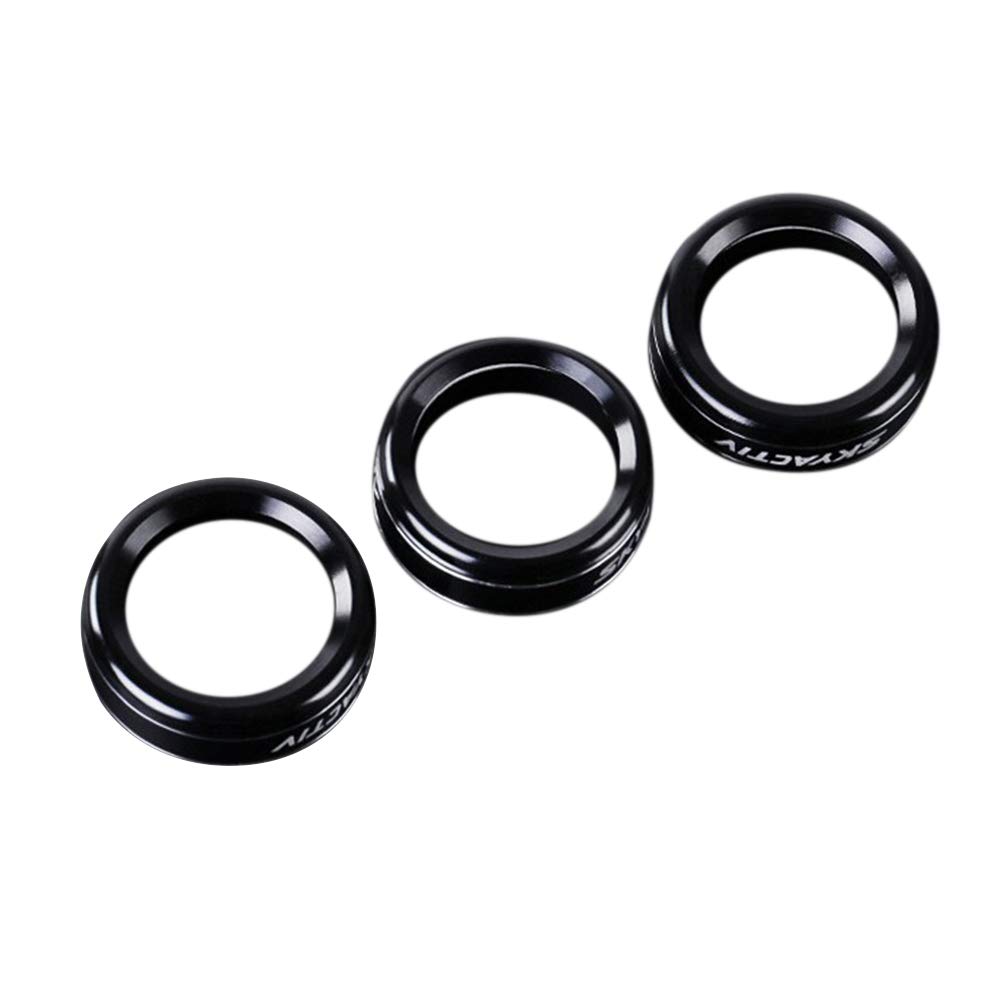 Auto Klimaanlage Dekoration Ring, Asudaro 3 Stück Auto Klimaanlage Volumen Knopf Abdeckung Schalter Dekoration Ring Taste Trim knopf Ring Compitable with CX-5 2015-2020 Cx4 Atenza 2017-2020,Schwarz Auto Klimaanlage Dekoration Ring, Asudaro 3 Stück Auto Klimaanlage Volumen Knopf Abdeckung Schalter Dekoration Ring Taste Trim knopf Ring Compitable with CX-5 2015-2020 Cx4 Atenza 2017-2020,Schwarz von Asudaro