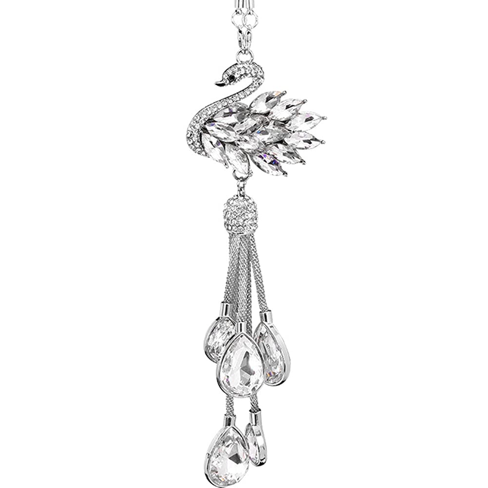 Auto Kristall Schwan Anhänger, Asudaro Auto Kristall Anhänger Bling Personalisierte Auto Spiegel hängen Anhänger Zubehör Auto Dekoration Geschenke Strass Kristall Auto Innenanhänger,Weiß Auto Kristall Schwan Anhänger, Asudaro Auto Kristall Anhänger Bling Personalisierte Auto Spiegel hängen Anhänger Zubehör Auto Dekoration Geschenke Strass Kristall Auto Innenanhänger,Weiß von Asudaro