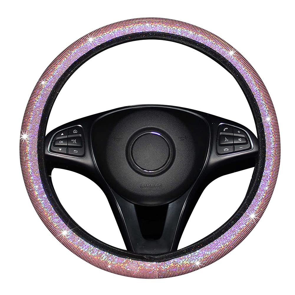 Auto Lenkrad Dekoration Abdeckung,Asudaro Bling Bling Lenkradschoner Lenkradbezug Glitzer 38cm Universal Rutschfest Lenkrad Abdeckung Anti Rutsch Diamant Auto Lenkradhülle Auto-Dekozubehör,Rosa Auto Lenkrad Dekoration Abdeckung,Asudaro Bling Bling Lenkradschoner Lenkradbezug Glitzer 38cm Universal Rutschfest Lenkrad Abdeckung Anti Rutsch Diamant Auto Lenkradhülle Auto-Dekozubehör,Rosa von Asudaro