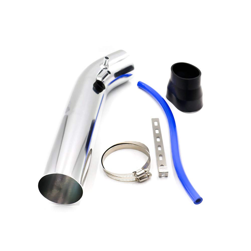 Auto Lufteinlassrohr Kit, 76mm Aluminium Lufteinlassrohr Rohr Schlauch Ansaugschlauch Kaltluftschlauch Ansaugrohr Lufteinlassschlauch Auto Universal Lufteinlass Induktionsrohr Filter Schlauch Kit von Asudaro