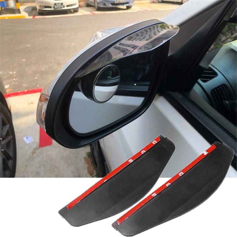 Auto Rückspiegel Augenbrauen, Asduaro 2 Stück Automobil Regendicht Abdeckungen, Spiegel Rainproof Car Rearview Spiegel Wasserdicht PVC Schutzabdeckun für Wagen Spiegelabdeckungen,Schwarz von Asudaro