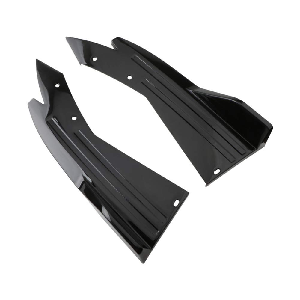 Auto Spoiler Heckstoßstange, 1 Paar Universal Heckspoiler, Auto Stoßstange Heckspoiler Lippen Heckstoßtange Wrap Corner Splitter Dekoration Zubehör Schwarz Auto Spoiler Heckstoßstange, 1 Paar Universal Heckspoiler, Auto Stoßstange Heckspoiler Lippen Heckstoßtange Wrap Corner Splitter Dekoration Zubehör Schwarz von Asudaro