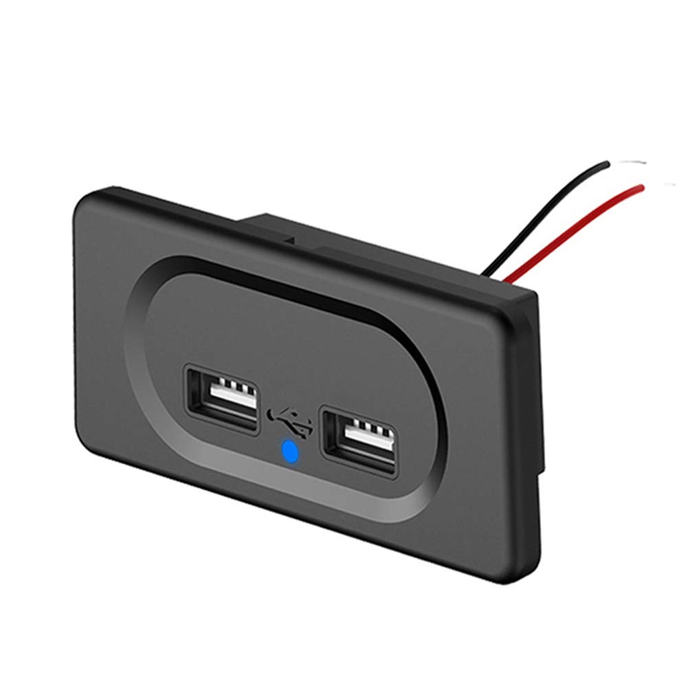 12V USB Steckdose Auto Ladegerät mit Schalter,KFZ-Ladegerät 24V Quick  Charge 3.0 Metall Wasserdicht USB Einbau Buchse für  Motorrad,Wohnwagen,Boot,LKW : : High-Tech