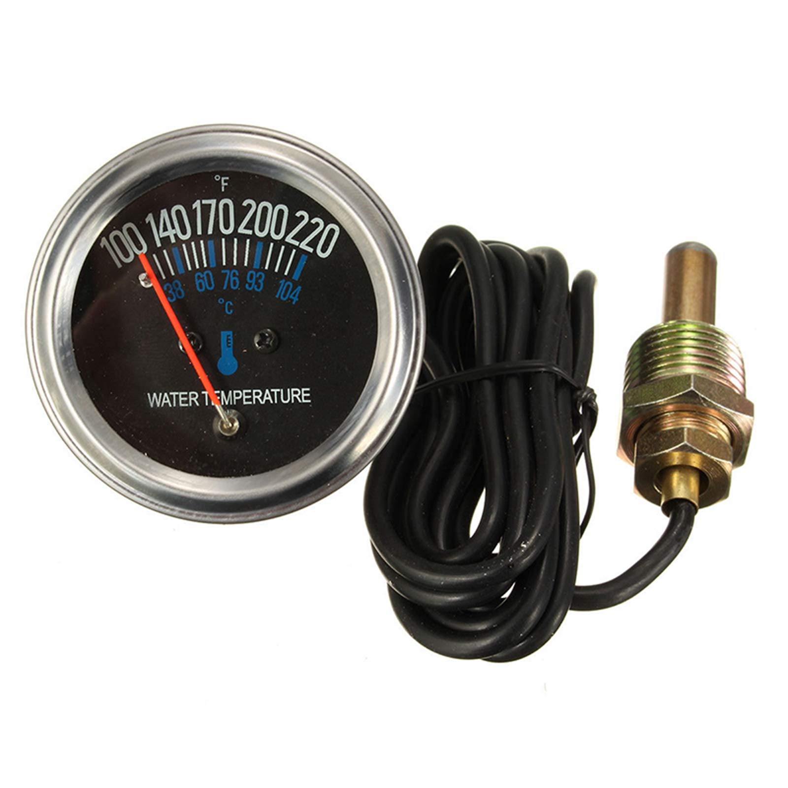 Auto Wassertemperaturmesser, Asudaro 12V 52mm 2 zoll Universal Auto Instrument Wassertemperaturanzeige mit Verbindungsrohrsensor Auto Motor Wassertemperatur Temperaturanzeige,Silber Auto Wassertemperaturmesser, Asudaro 12V 52mm 2 zoll Universal Auto Instrument Wassertemperaturanzeige mit Verbindungsrohrsensor Auto Motor Wassertemperatur Temperaturanzeige,Silber von Asudaro