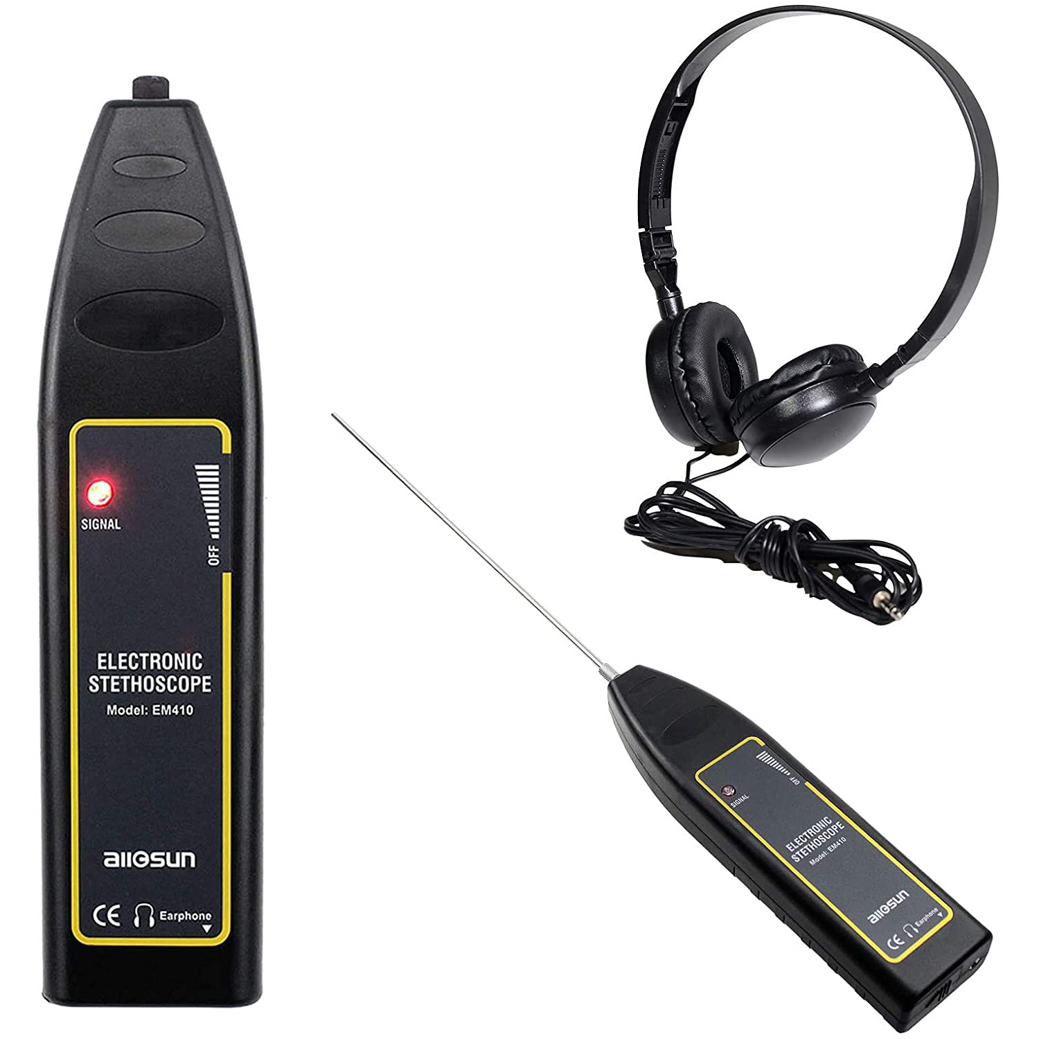 Autoelektrischer Stethoskop-Tester Motor Reparaturwerkzeuge Getriebetester Electronic Finder Auto Motor Chassis Getriebe Abnormal Sound Detector Auto Testing Tool,Schwarz Autoelektrischer Stethoskop-Tester Motor Reparaturwerkzeuge Getriebetester Electronic Finder Auto Motor Chassis Getriebe Abnormal Sound Detector Auto Testing Tool,Schwarz von Asudaro