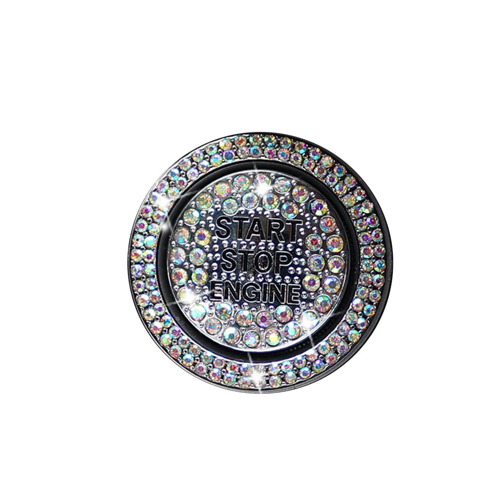 Bling Bling Auto Startknopf Abdeckung,Asudaro Motor Start Stopp Taste Dekorativer Ring Universal Auto Motorstartknopf Dekorring Zündschlüssel Knopf Abdeckung Auto Innenzubehör,ohne Loch 28mm bunt Bling Bling Auto Startknopf Abdeckung,Asudaro Motor Start Stopp Taste Dekorativer Ring Universal Auto Motorstartknopf Dekorring Zündschlüssel Knopf Abdeckung Auto Innenzubehör,ohne Loch 28mm bunt von Asudaro