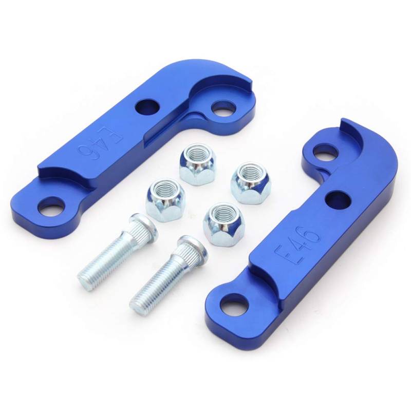 Drift Lock Kit, Auto Drift Adapter Kit Drift Lock Adapter Aluminium Lenkwinkel Aufsteigender Adapter für Stimmen und Verriegeln mit 25% Drehwinkel Für E46 / E36 M3,Blau von Asudaro