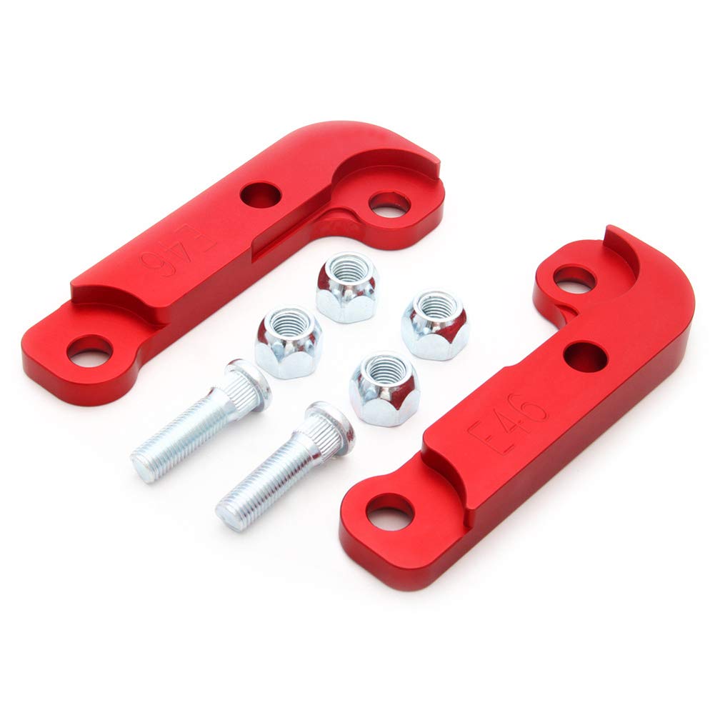 Drift Lock Kit, Auto Drift Adapter Kit Drift Lock Adapter Aluminium Lenkwinkel Aufsteigender Adapter für Stimmen und Verriegeln mit 25% Drehwinkel Für E46 / E36 M3,Rot von Asudaro
