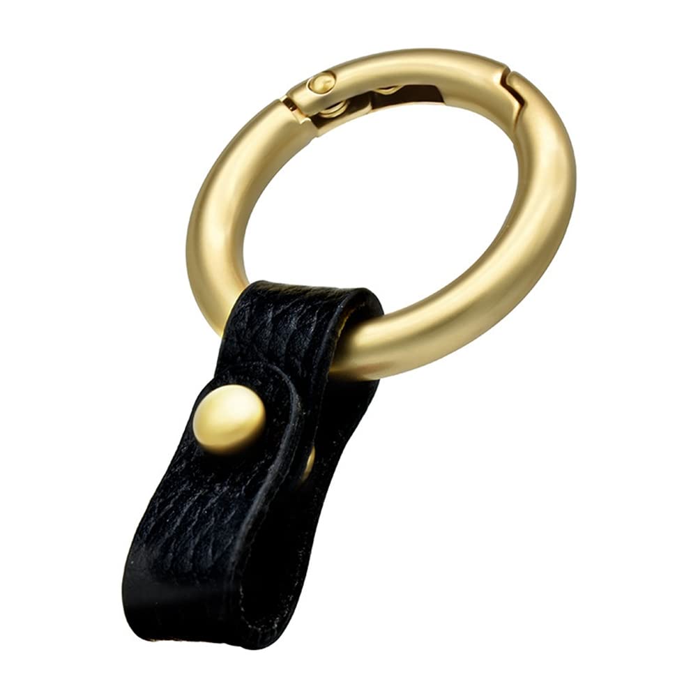 Echtes Leder Auto Schlüsselanhänger,Asudaro Leder Geflochten Schlüsselanhänger Schlüsselband Schlüsselring Metall Autoschlüssel Ring Geschenk für Frauen für Männer,Gold von Asudaro