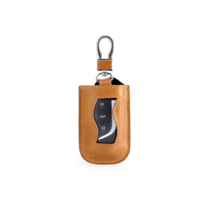 Echtes Leder Autoschlüsseletui, Asudaro Auto Schlüsselanhänger Tasche Reißverschluss Universal Schlüsseltasche Schlüsselhalter Schutzhülle Schlüsselmäppchen Schlüsselbundhalter für Frauen und Männer von Asudaro