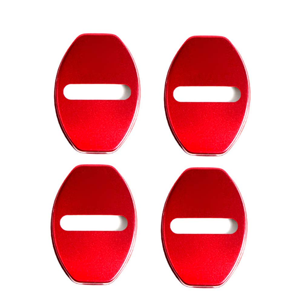 Edelstahl Türschloss Abdeckung, Asudaro 4 Stück Auto Latches Buckle Cap Protector Türschloss Schutzhülle Autotürschloss Innenraum Zubehör Kompatibel mit Magotan Cc, Lavida, Bora,Rot Edelstahl Türschloss Abdeckung, Asudaro 4 Stück Auto Latches Buckle Cap Protector Türschloss Schutzhülle Autotürschloss Innenraum Zubehör Kompatibel mit Magotan Cc, Lavida, Bora,Rot von Asudaro